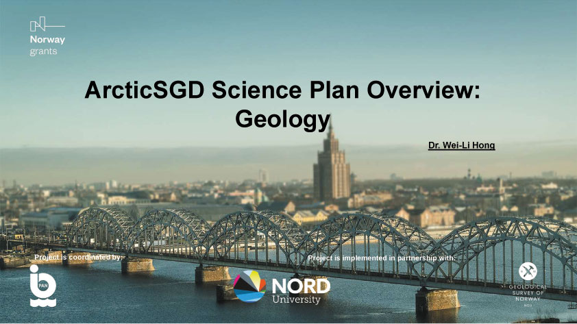 ’ArcticSGD Science Plan Overview: Geology’ Dr. Wei-Li Hong