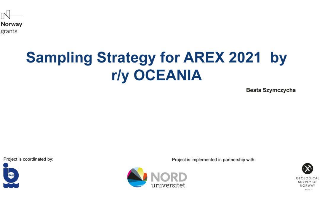 Sampling strategy for our upcoming AREX 2021 cruise