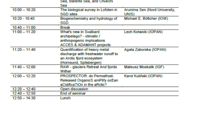 ArcticSGD seminar 2022